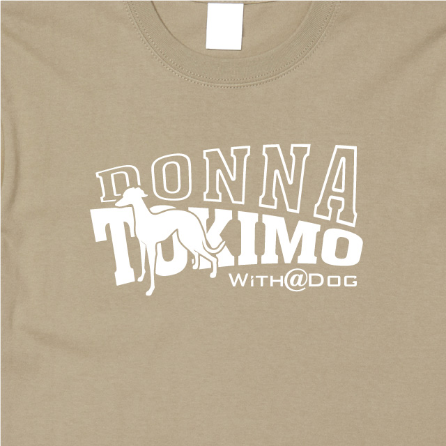 イタリアン・グレイハウンド_ST01【With a Dogシリーズ・DONNA TOKIMO・半袖Tシャツ】